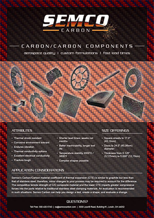 Carbon Fiber Composites (CFC) Spec Sheet