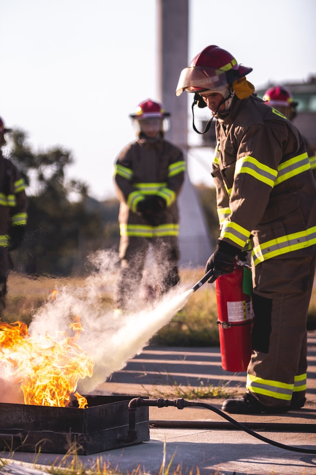 magnesium caught fire